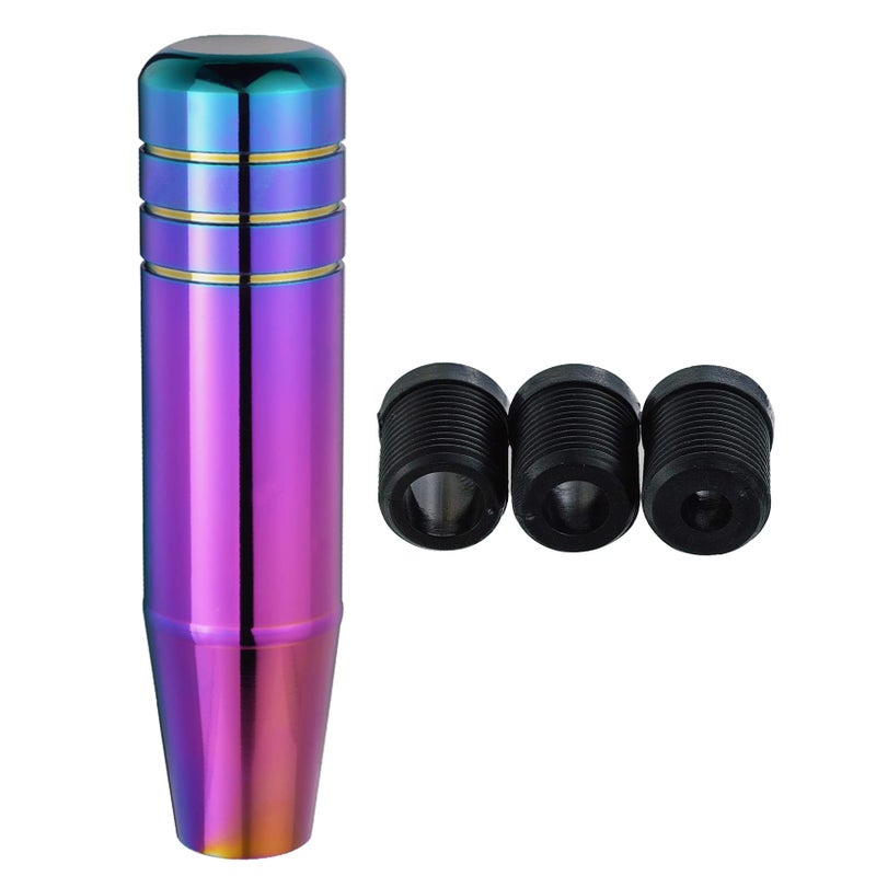 Abfer 5" Heavy Weighted Shifter Knob, Aluminum Alloy Car Gear Lever Metal Stick Shift Handle Fit Most Automatic Manual Vehicle (Multicolor) - Image 4